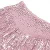 Rokken Vrouwelijke Meisje Party Sequin Gelaagde Ruffle Mini Rok Voor Vrouwen Y2K EMO Fairycore Sexy Paarse Kleding TS028