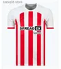 Fan tops Tees 23 24 Sunderland Home Soccer Maglie Stewart Simms Roberts Amad Clarke Dajaku Embleton Evans O'Nien Shirt da calcio Pritchard Mens Kit