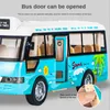 Çocukların Okul Otobüs Atalam Sesi ve Işık Simülasyon Turu Kapı Kapı Model Oyuncaklar Erkekler Bebek 231221