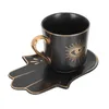 Servis uppsättningar Mark Ceramic Mugg Tea Cups Milk Holder European Style Coffee Ceramics Drinking Decorative