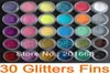 Hela 30 färger nagelkonst glitter damm ögonskuggor pulver 30 färg vardera set na2868954365