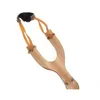 Partybevorzugung Zappelspielzeug Holzmaterial Slings Gummischnur Spaß Traditionelle Kinder im Freien Catapt Interessante Jagd Requisiten 0425 Dro Dhowj