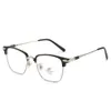 Designer ch Cross Glasses Frame Chromes Märke Solglasögon för män Kvinnor Black Flower Square Half Fashion Ultra Heart Luxury Högkvalitativa glasögonramar 2024 DR2M