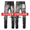 Designers jeans roxos calças jeans jeans jeans jean homens calças pretas qualidade de alta qualidade robin streetwear calça 3284