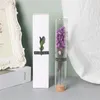 Fleurs décoratives souhaitant la bouteille en verre tube de essai roses séchées éternelles