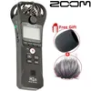 Recorder Digital Voice Recorder Zoom H1N Handy Recorder Digital Camera Audiocecorder voor interview SLR -opnamemicrofoonpen met geschenken