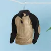 Herenhoodies Heren Sweatshirt met contrasterende kleur Herfst Winter Opstaande kraag met raglanmouwen Zacht los voor mannen
