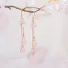 Pendientes colgantes 1 par de accesorios de decoración Hanfu de estilo antiguo joyería de gancho para la oreja diaria joyería de regalo de Navidad para mujeres y niñas