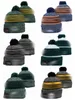 New Beanies Football basketball baseball Beanies Sport Knit Hat Pom Pom Hats Hot Teams Color Knits Mix colors t2