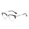 CH Cross Solglasögon Frames Designer Luxury Chromes Mens Half Frame Business Titanium Alloy Eyeglass Casual Matchade Myopia Glasses Heart 2024 Högkvalitativ JZ5A