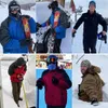 Зимний лыжный костюм для мужчин Водонепроницаемая теплая снежная флисовая куртка Брюки Ветрозащитный уличный комплект одежды для горного сноуборда Лыжный наряд 231220
