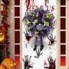 Decorazione per feste Halloween Ghirtide Door Gnome con gambe per casa di casa infestata Finestra esterna interna