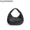 Designer BottegaaVeneta Bags Hobo Jodies 7A Genuine Leather Hand Carrying Crescent Female Celebrity Style Small and Lightweight Weaving Handheldqq qq