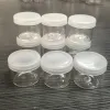 Recipientes de vidro concentrado, frascos de 6ml com tampas de silicone, recipiente de cera antiaderente para óleo, bálsamo labial, cosmético