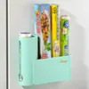 Storage Bottles Plastic Garbage Bag Dispenser Wall Mounted Extractable Bags Holder Foldable Free Punching Trash Box