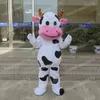 Tamanho adulto adorável mascote de vaca trajes de desenhos animados traje de caráter carnaval de adultos tamanho de halloween festas de natal carnaval ternos para homens mulheres mulheres