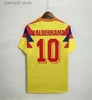 팬 Tops Tees 2023 2024 Colombia Away 축구 유니폼 1990 10 Valderrama Retro 23 24 Falcao James Home Football Shirt Cuadrado 국가 대표팀 남자 키트 Camiseta de Fu