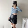 Spódnice mini faldas cortas sexys streetwear falda tabeada skort ropa coreana mujer spódnica vestidos para y2k odzież