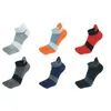 5 Pairs Large Size Finger Socks Ankle Sport Cotton Mens Striped Mesh Breathable Shaping Anti Friction No Show Toes 231221