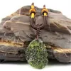 Un Moldavite Green Aerolites Crystal Stone Pendant Energy Apotropaic4g-6g Lot Collier Unique Collier CX20062918