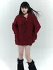 Damenpullover Winter Chinese Sweet Cool Half Zipper Design Strickpullover für Frauen Weihnachten und Jahr Outwear Pullover Tops