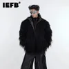 IEFB automne hommes fausse fourrure veste anti vison épais à la mode coton vêtements tendance 9C3054 231220