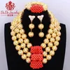 Arabic Ladies Jewelry Set Brand African Nigerian Beads Bridal Wedding Costume Christmas Gift Necklace Bracelet 231221