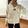 Designer Hoodies 3D Embroidered Letter Couple Hooded Hoodie Autumn Winter Loose Mid length Men's and Women's Trendy Thick Hoodie Coat