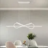 Candeliers Modern Led Chandelier Restaurante Personalidad Diseño creativo simple Bow Table de barra de lujo