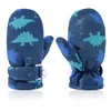 Winter Baby Boys Gloves with Dinosaur Toddler Hands Warm Kids Boys Mittens Snow Gloves Kids Boy Cartoon Mittens For 1-5 Y d 231221