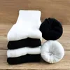 10pairslot Solid Thick Terry Socks Men Women Long Thicken Warm Winter Sport Black White Calcetines Meias 231221