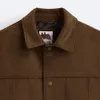 Automne vêtements pour hommes Maillard effet daim veste manteau 231221