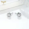 Studörhängen vit kristall zirkonuppsättning för män kvinnor minimalistiska enkla dubbar rostfritt stål öronpiercing smycken grossist 12 par