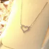 2024 디자이너 Guli New S925 Silver T Home Love Hollow Collar Chain Sweet Fashion Necklace 00639