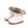 Botas 2023 meninas sapatos de neve para crianças inverno pu couro crianças bebê criança