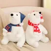 30 45cm sevimli Noel kutup ayısı bebek peluş oyuncak atma yastık dekorasyon hediyesi 231220