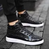 autumn and winter outdoor casual leather shoes fashion all-match high-top skateboard shoes male 47 large size 48 231220