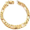 Bracelet homme rempli d'or 18 carats, bracelet entier direct d'usine273V