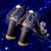 Scarpe eleganti Moda Festa Prom Lolita Fibbia Fiocco Fiore di perla Matrimonio Tacchi alti Cosplay Loli Goth Anime Donna Kawaii