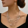 Collane con ciondolo Diaspro Angelite Giade Morganite Tamburo sciolto Gemma Perlina Gioielli Perla naturale Turchese Howlite Donna Boho Chic Regalo