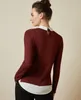 Women's Sweaters Original Boutique Beaded Collar Faux 2 PCS Kintted Sweater