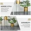 Vases Indoor Plant Pots Wrought Iron Vase Scene Adornment Succulents Nordic Style Flower Arrangement Container Decor Office