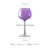 Vinglasglas Vinglas i brittiska della berömda design lila pärlkristallbägare för kvinnor aodeyu drömserie snygg glas romantisk vi dhqdy
