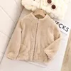 SCADLA DI VELVET BAMBINI Top ad addensare per bambini peluche Autumn Inverno vestiti per bambini per ragazzo Solido morbido mortoiolo 231221 231221