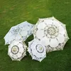 Parasol ślubny panna młoda koronkowa parasol biała sukienka księżniczka żeńska Pography Props Parasol