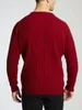Мужской свитер с круглым вырезом из мягкой мериносовой шерсти 231220