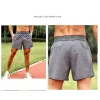 Lu Men Yoga Sports Shorts Outdoor Fitness Ll Solid Color Gym Exercise Running Quarter Pant Joggers Men