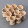 Set di stoviglie 15 pezzi Decorazioni primaverili Vassoio per uova Supporti per giocattoli per tazza in legno di vetro fai da te Bambino di bambù