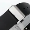 Hoogwaardige herenhoogte van hoge kwaliteit casual luxe horloges Automatische beweging Natuurlijke rubberen band 316l stalen kast diamant glanzende hoekige saffier luxe horloges