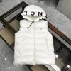 Piumino da uomo Gilet di design da uomo Gilet invernale Tendenza moda Coppia Piuma Materiale Cappotto allentato Abbigliamento adatto all'aperto Gilet